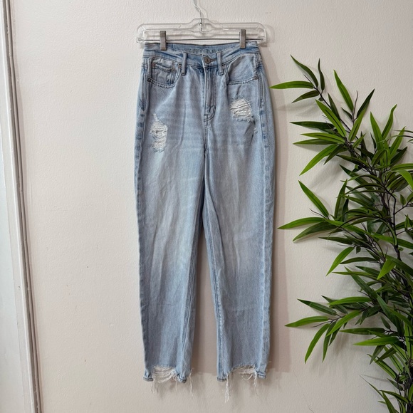 American Eagle Outfitters Light Blue bf 90’s high rise Sz 0 - Picture 1 of 8